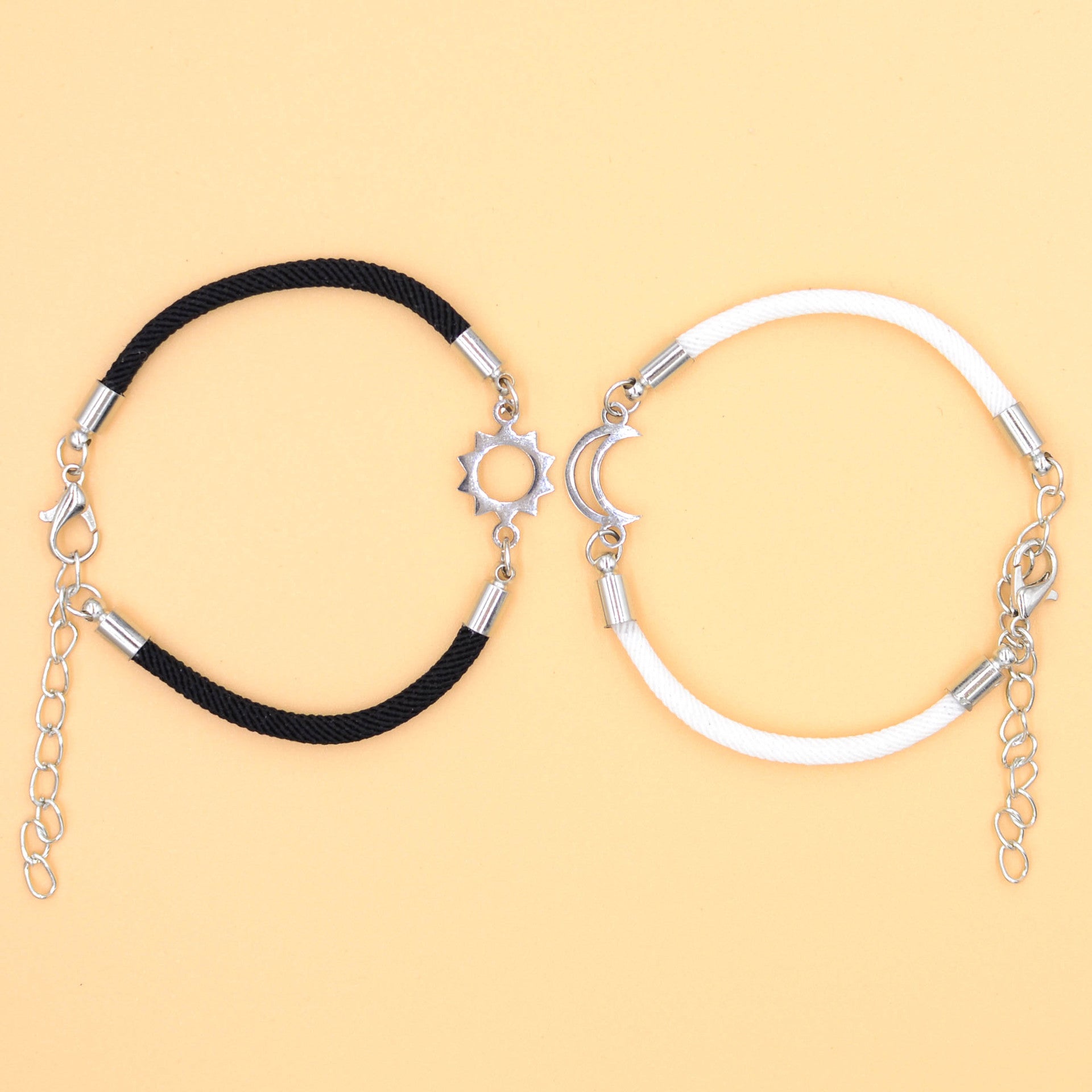 Wholesale Sun Moon Same Brilliance Valentine' s Day Weaving Bracelet