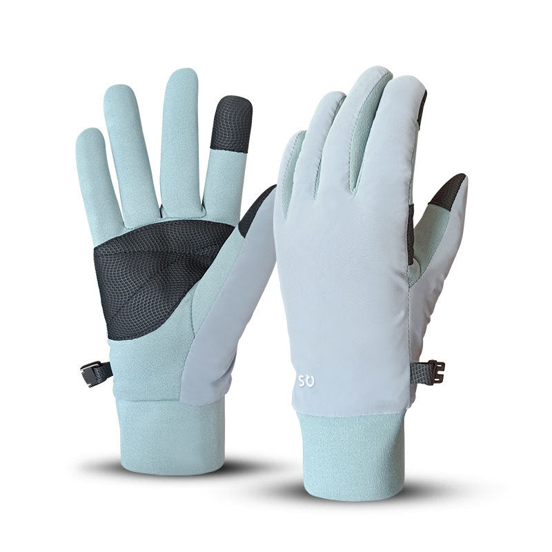 Wholesale Winter Style Solid Color Plush Insulation Polyester Glove