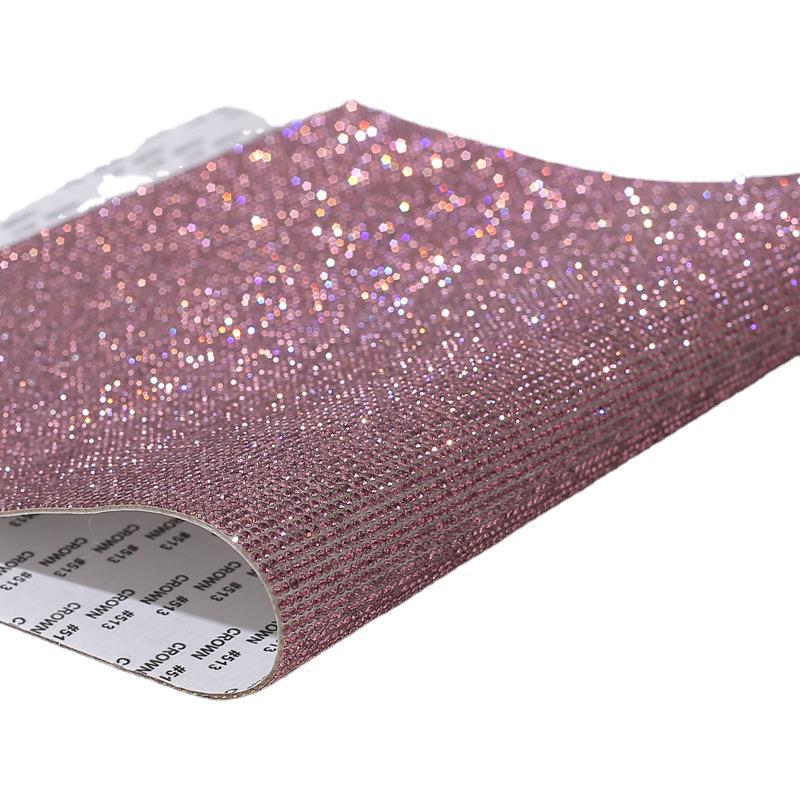 Wholesale Rhinestone stickers, hot diamond adhesive mesh, diamond stickers, adhesive backing, crystal glass diamond stickers