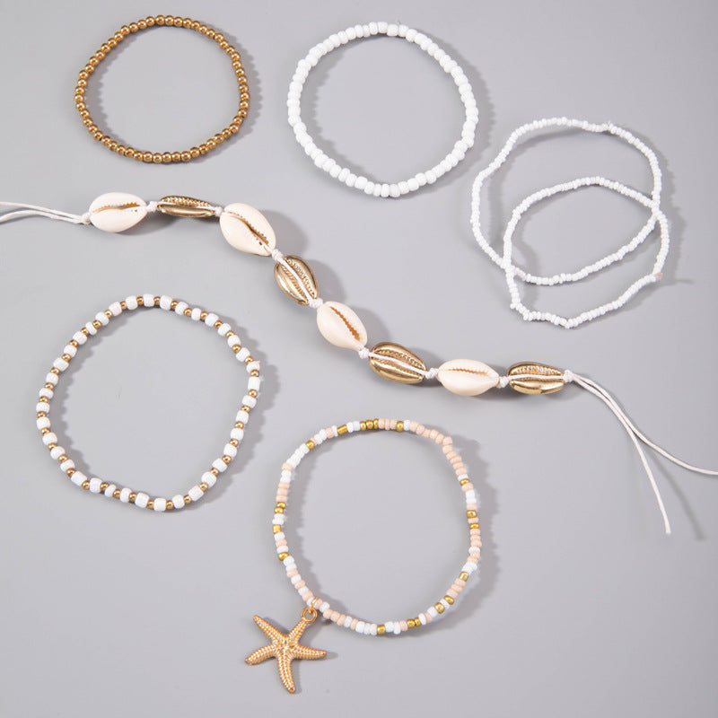 Wholesale Bohemian Shell Beaded Woven Bracelets