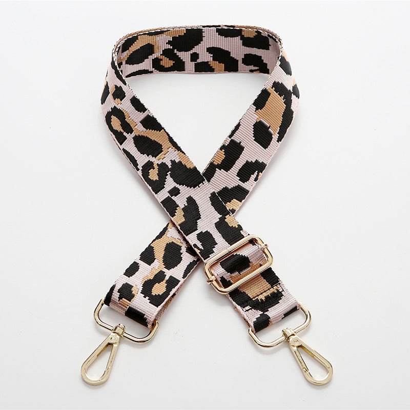 Wholesale Leopard Pattern Polyester Wide Shoulder Strap Adjustable Women's Bag Strap