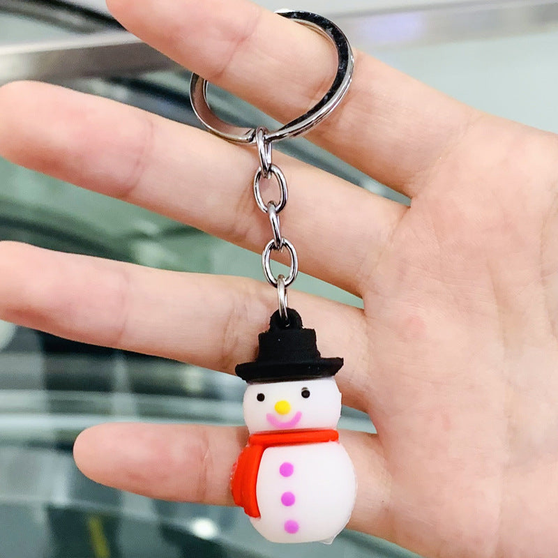Wholesale 10PCS PVC Cartoon Christmas Series Keychain