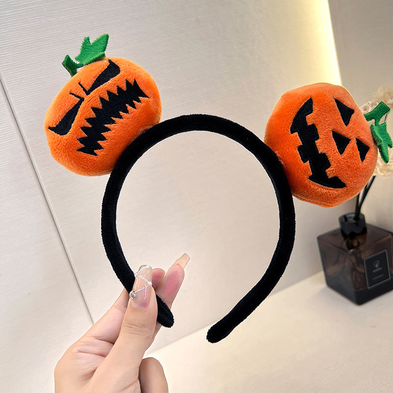 Wholesale Halloween Funny Pumpkin Amusement Park Cute Plush Headband