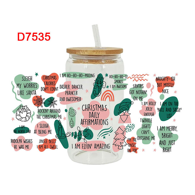 Wholesale Mother's Day English Sentence Series 16oz Cup UV DTF Wraps