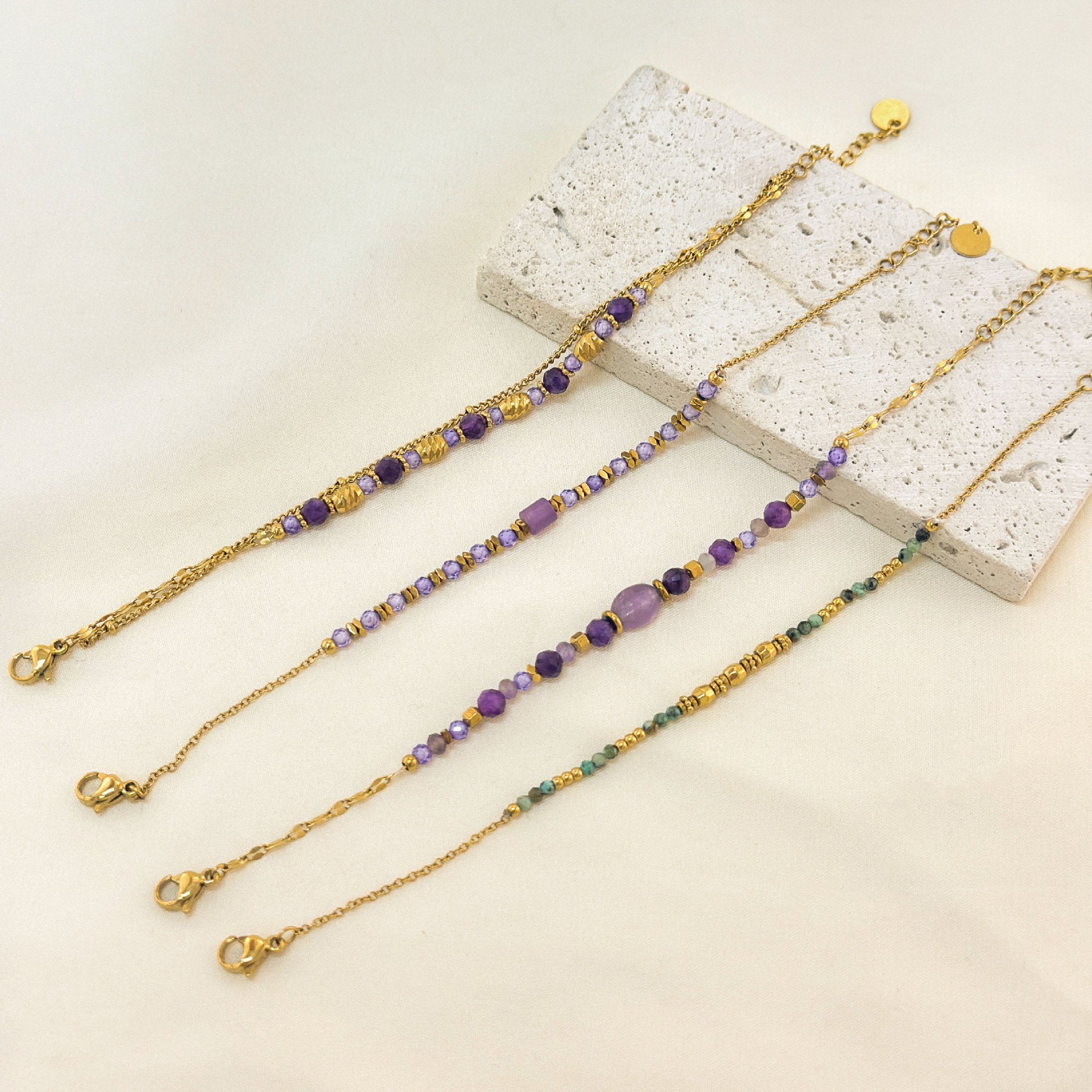 Wholesale natural jasper stone bracelet