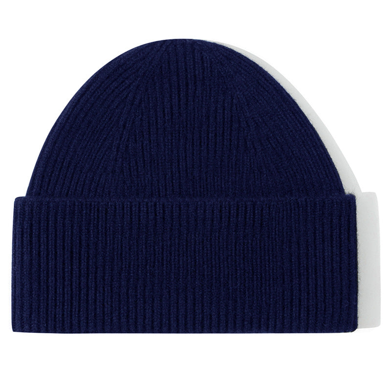 Wholesale Autumn and Winter Ultra-fine Pure Wool Solid Color Beanie