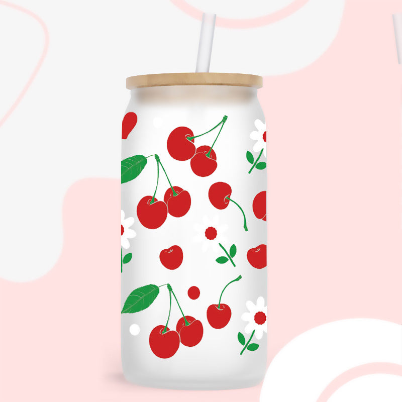 Wholesale Colorful and diverse fruits 16oz Cup UV DTF Wraps