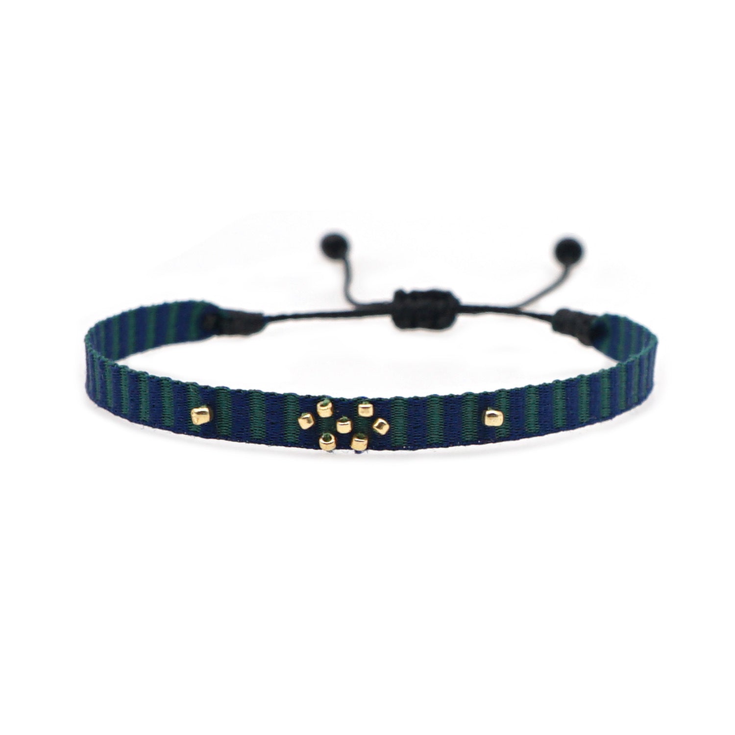 Wholesale Hand-woven Stacked Bracelet Women' s Colombian Ribbon Woven Beaded Rice Beads Hand Rope