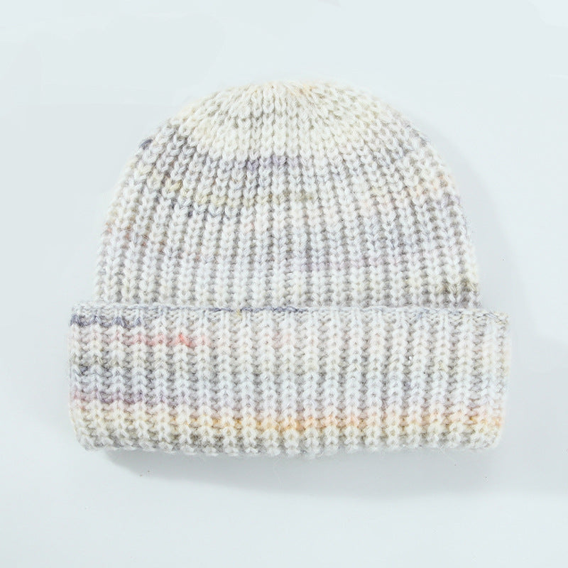 Wholesale Wool Gradient Cuff Knitted Beanie