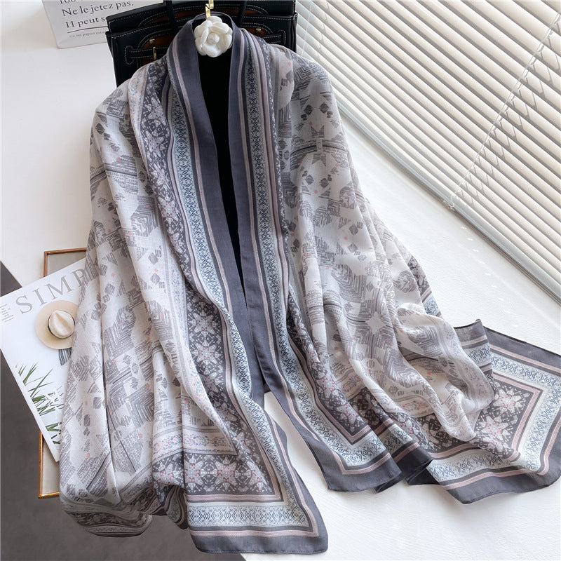 Wholesale Autumn and Winter Long Cotton and Linen Scarves
