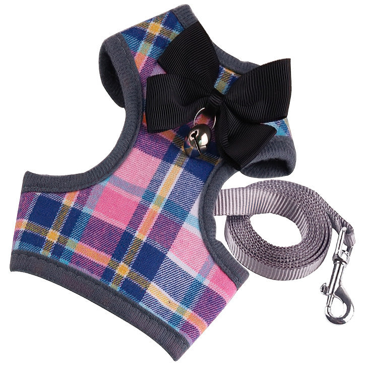 Wholesale Plaid Vest Anti-breakaway Traction Rope