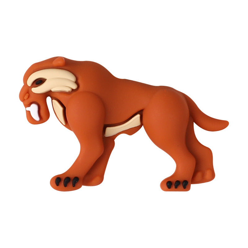 Wholesale 20pcs New creative 3D silicone beads cartoon animal soft glue cute penguin jewelry beaded decoration silicone beads accessories