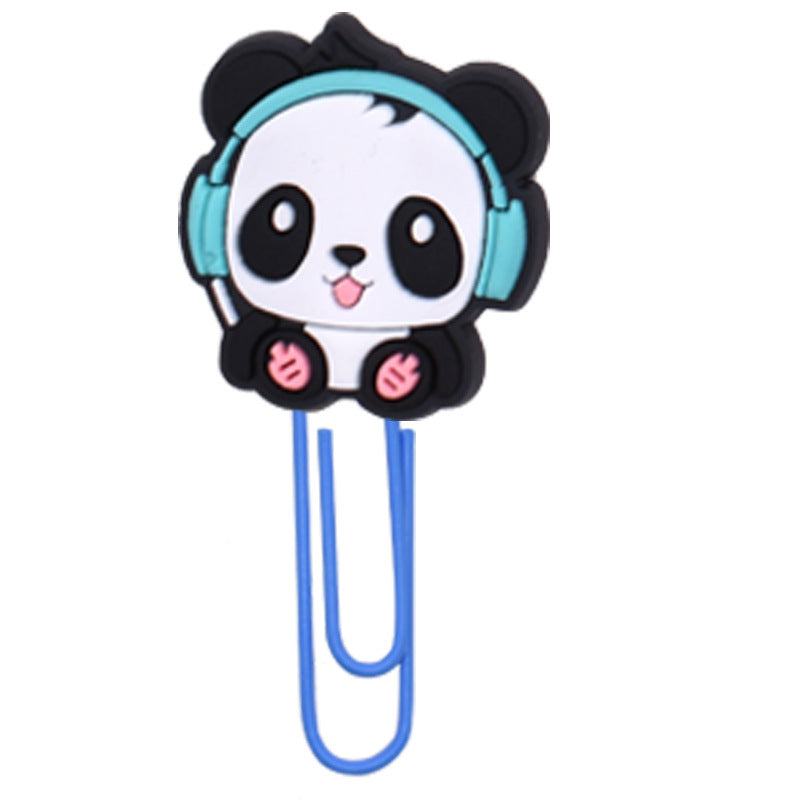 Wholesale Random 50pcs Cartoon National Treasure Panda Student Paper Clip Bookmark