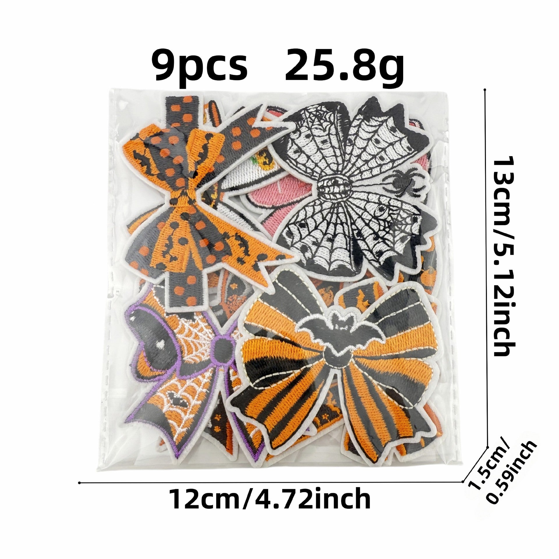 Wholesale Polyester Embroidered Bow Patch  Cartoon Design Iron On Decorative Badge For Clothing And Everyday Use