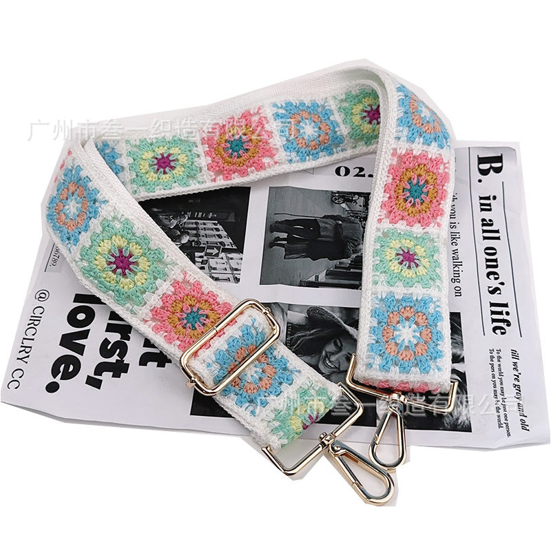 Wholesale 5cm Ethnic Retro Woven Adjustable Shoulder Strap