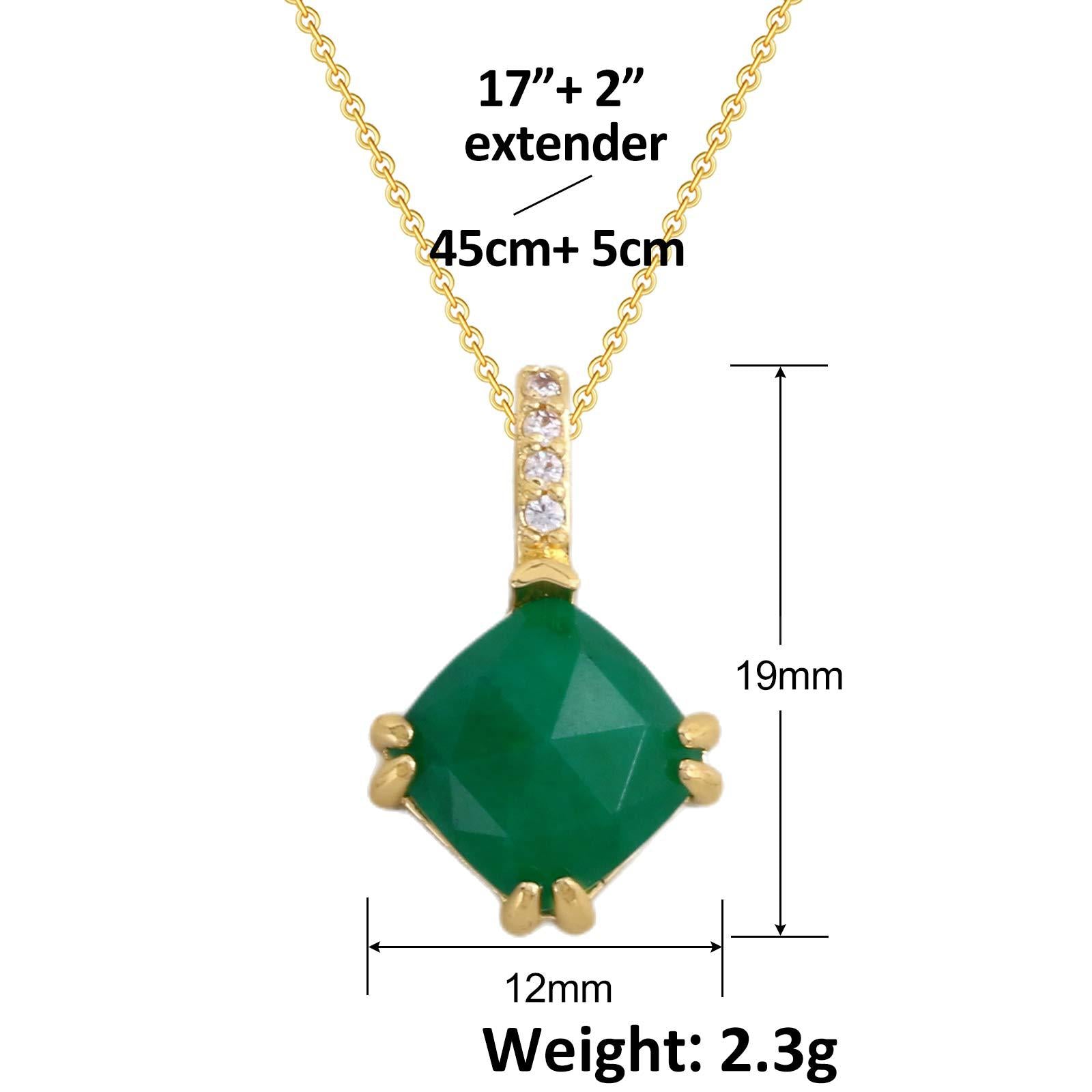 Wholesale Gold Plated Collarbone Necklace With Aventurine Black Agate Pendant Trendy Fashion Jewelry Gift Boutique Resale