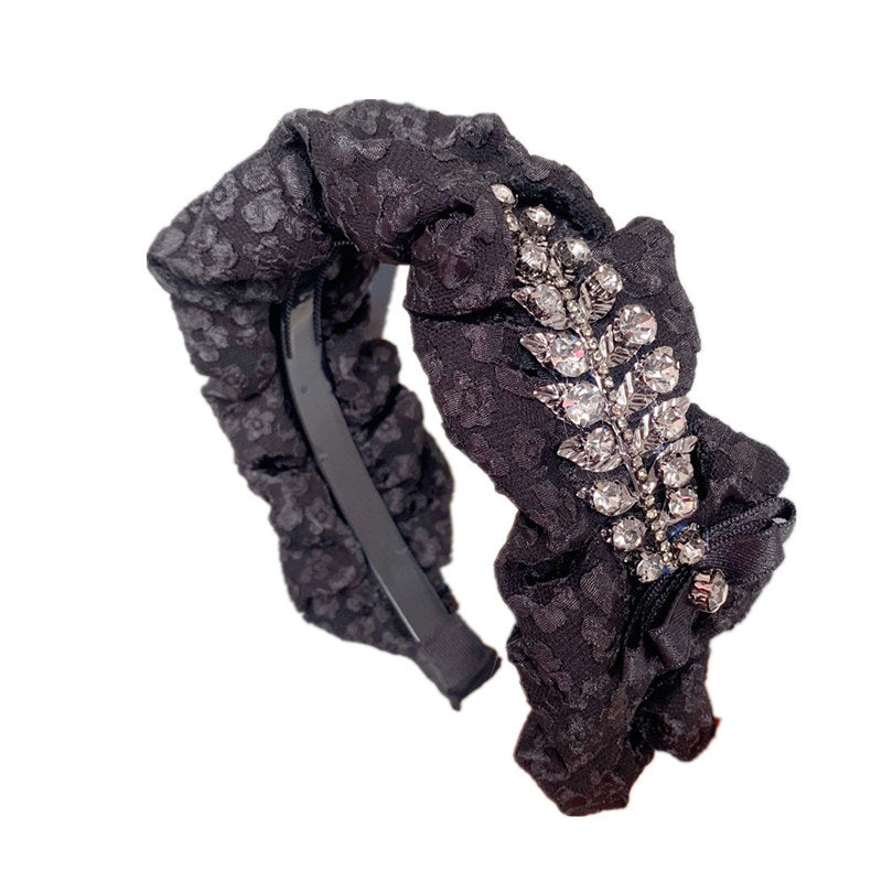 Wholesale Rhinestone Leaf Anti-slip Headband