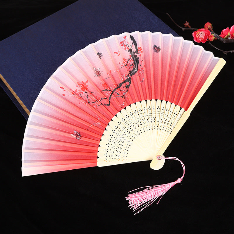 Wholesale Ancient Style Classical Cloth Folding Fan