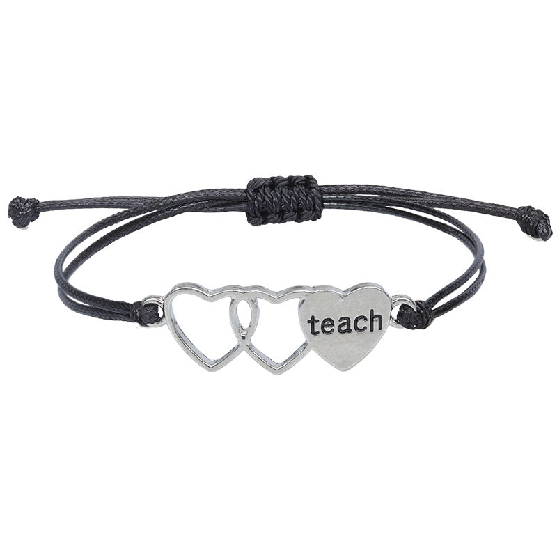 Wholesale Nurse EKG Braided Bracelet