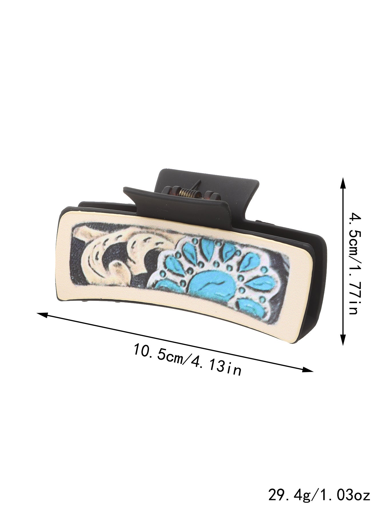 Wholesale Western Cactus Sunflower Faux Leather Hair Claw Clip Fashion Accessory Gift Boutique Resale