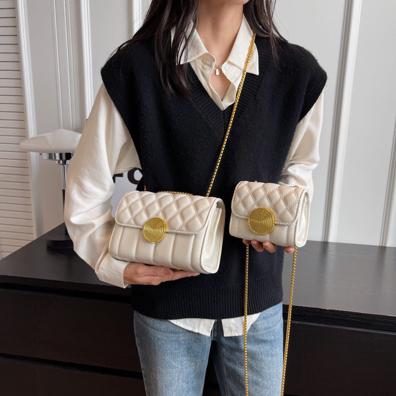 Wholesale 2023 Lingge Chain PU Single Shoulder Crossbody Bag