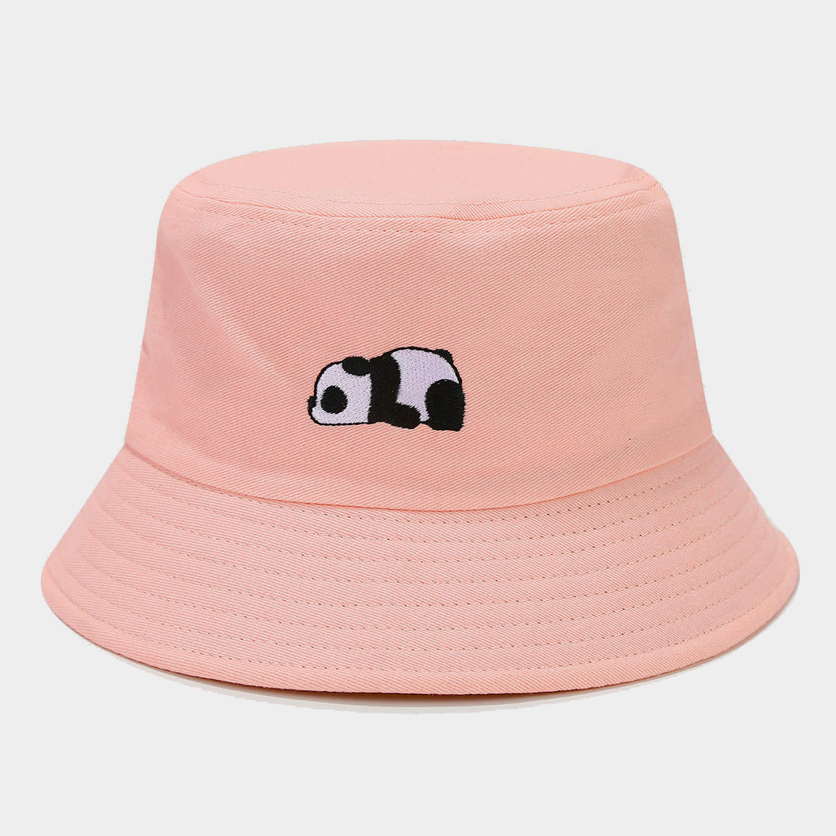 Wholesale Red Panda Embroidered Bucket Hat Summer Sun Hat