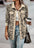 Wholesale Fashion Leopard Print Button Long Sleeve Jacket Coat