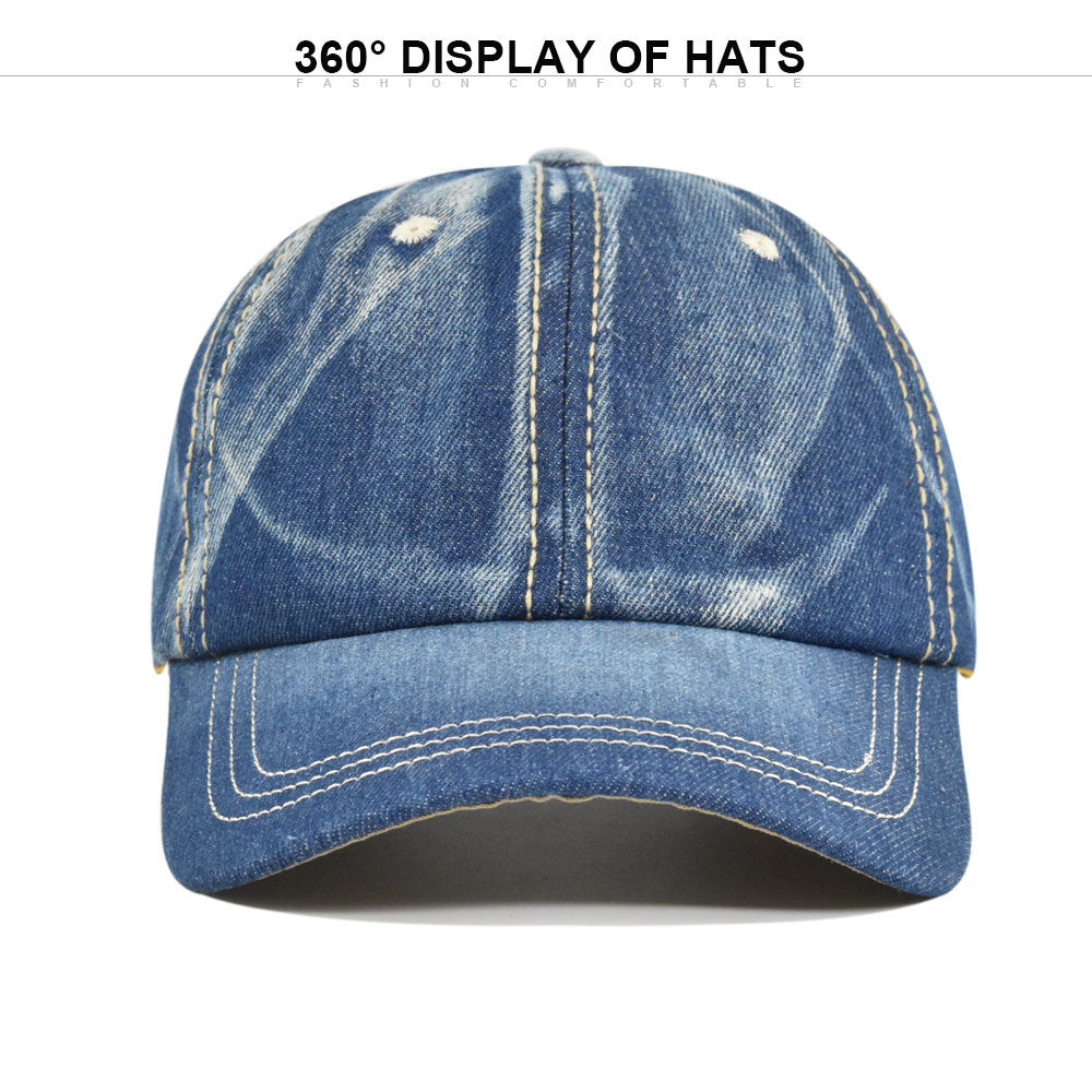 Wholesale Solid Color Washed Cowboy Hat Baseball Cap