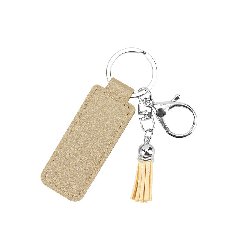 Wholesale PU Leather Tassel Keychain