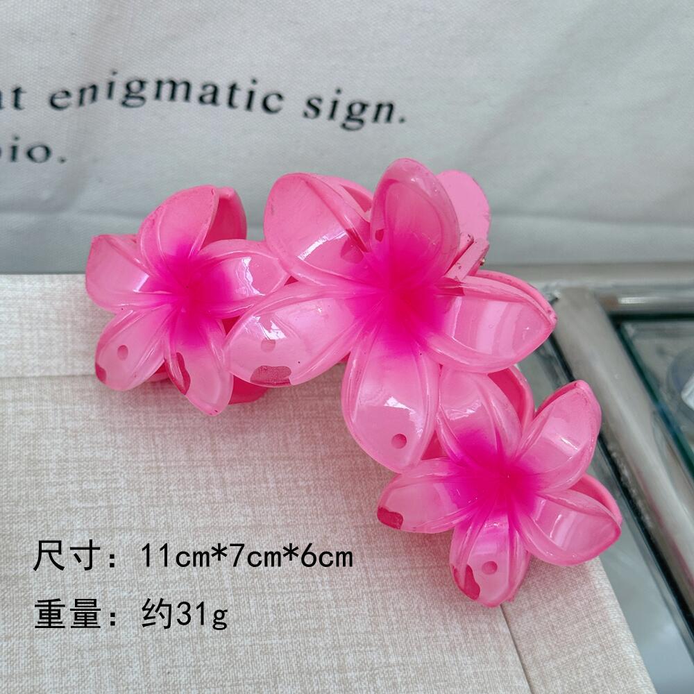Wholesale large candy color flower hair clip three egg flower clip shark clip hair accessories