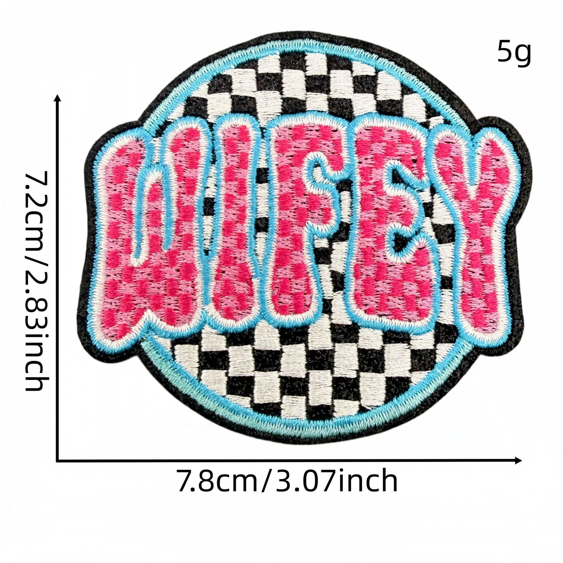 Wholesale Chic Embroidered Patch Set Of 18 Polyester Thread Cowboy Skull Bow Checkerboard DIY Craft Supply For Clothing Decoration
