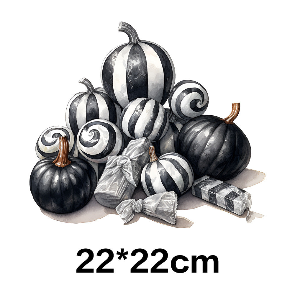 Wholesale 10pcs Halloween Black and White Horror Series UV DTF Ready to Press Transfers Wraps