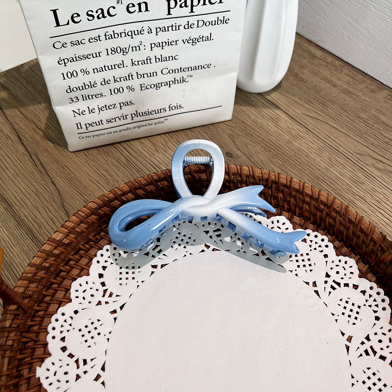 Wholesale Gradient Bow Hairpin Shark Grip Clip