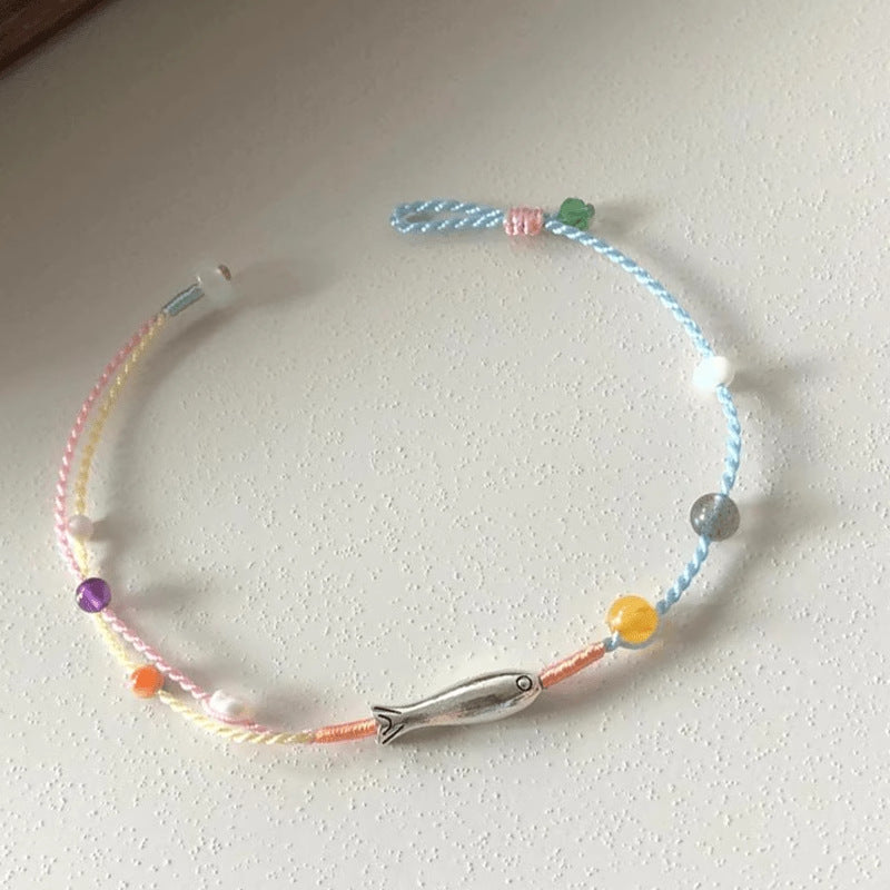 Wholesale Small fish braided rope bracelet Chinese ethnic style