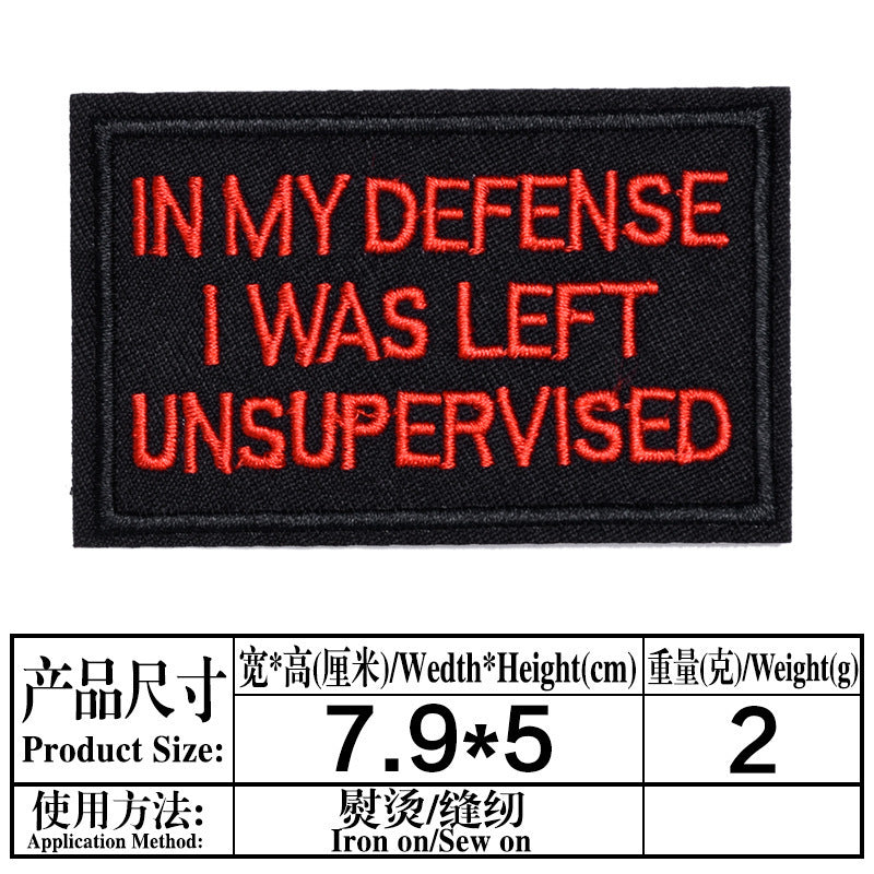 Wholesale Black English Letter Embroidered Patches 20 Pack DIY Clothing Badges For Shoes Hats Fashion Decorative Accessory For Everyday Use