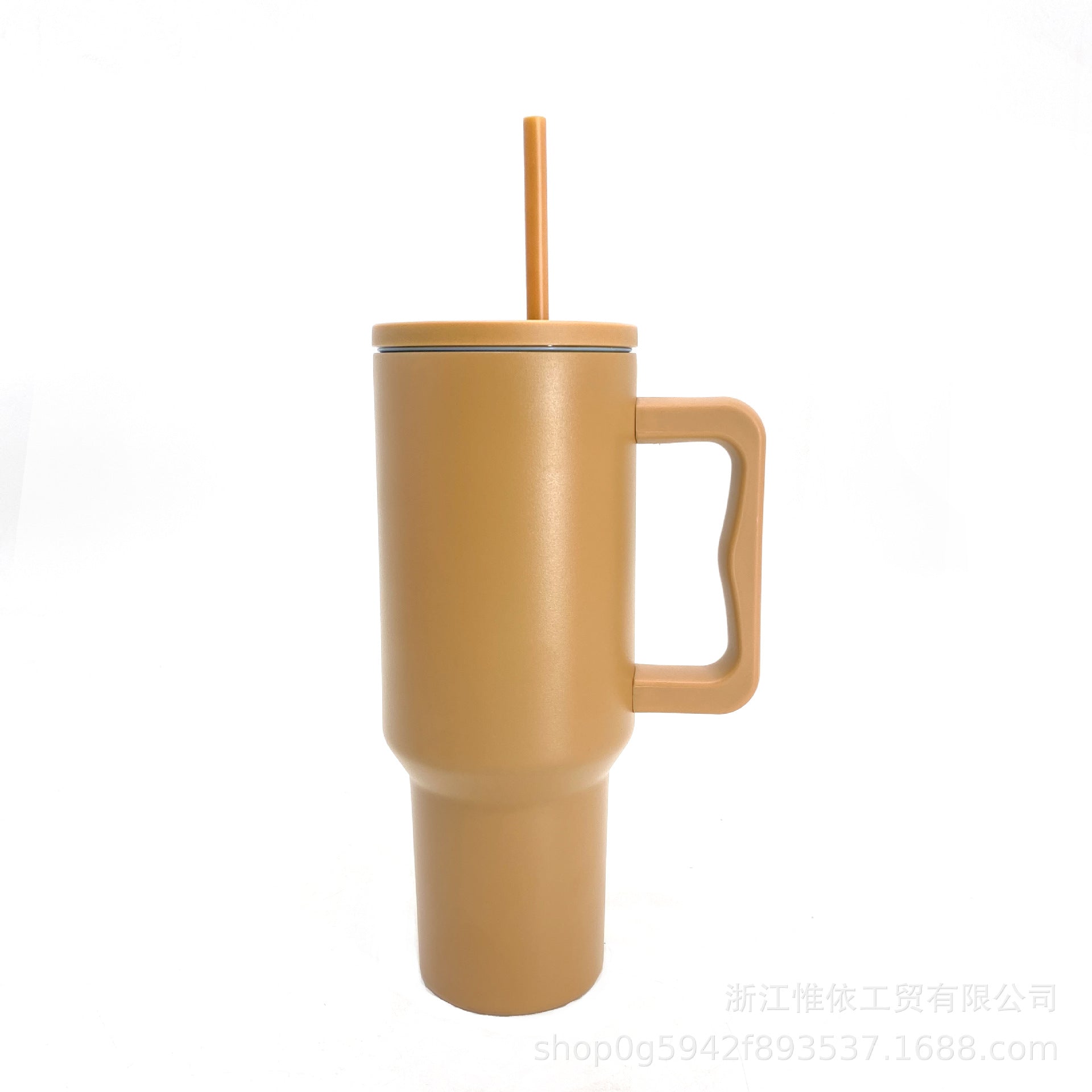 Wholesale 40oz Handle Car Cup Stainless Steel Straw Ice Cup Car Portable Thermos Cup