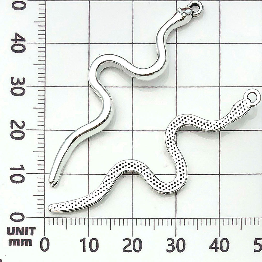 Wholesale Mix 20 Ancient Silver Retro Zodiac Snake Zinc Alloy Pendant Handmade DIY Bracelet Keychain Jewelry Accessories