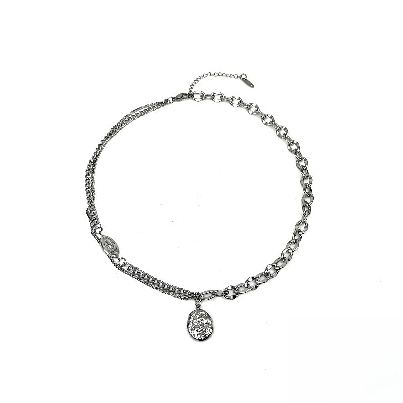 Wholesale Stainless Steel Double-layer Necklace