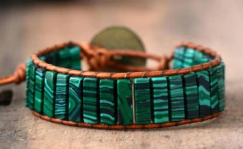 Wholesale Hand-woven Leather European and American Bohemian Creative Bracelet