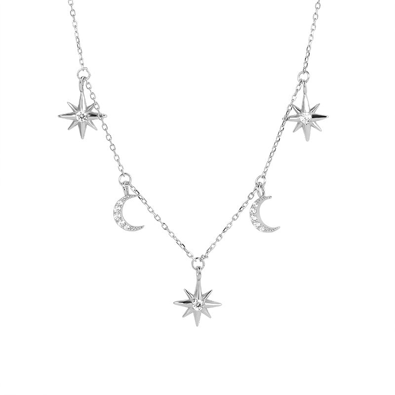 Wholesale 
Golden Star Moon Necklace