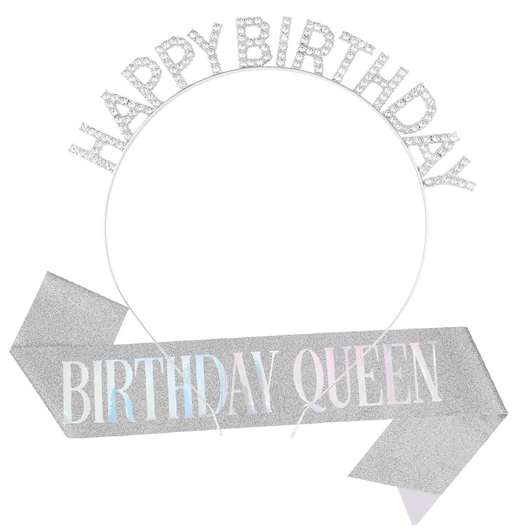 Wholesale BIRTHDAY Party Glitter Colorful Shoulder Belt Ceremony Belt Crown