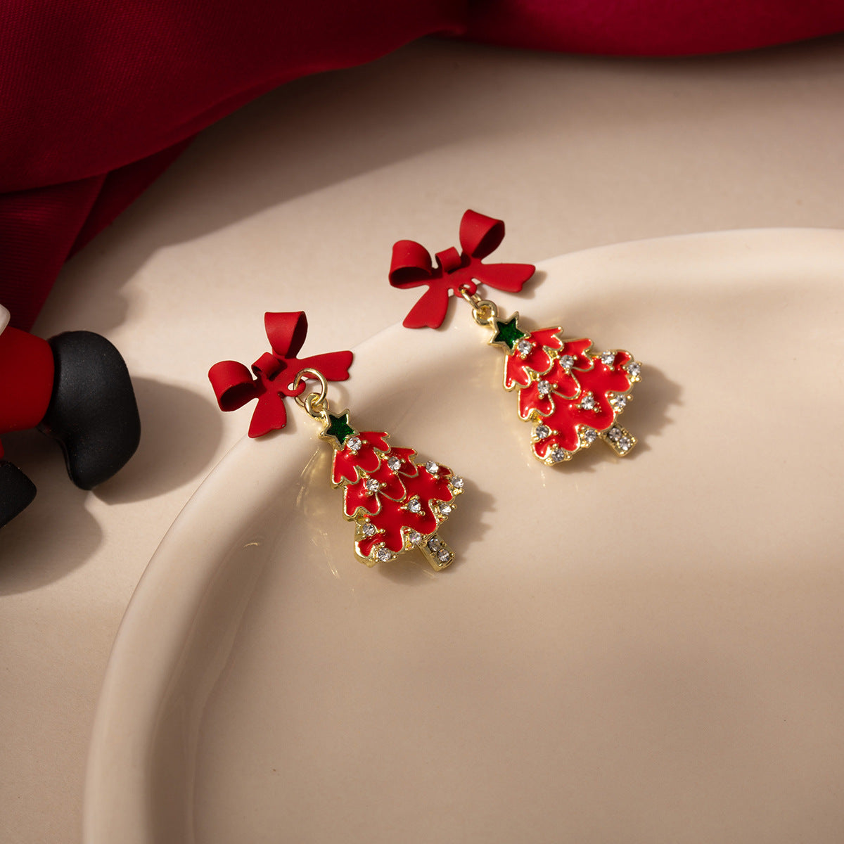 Wholesale Christmas snowflake earrings