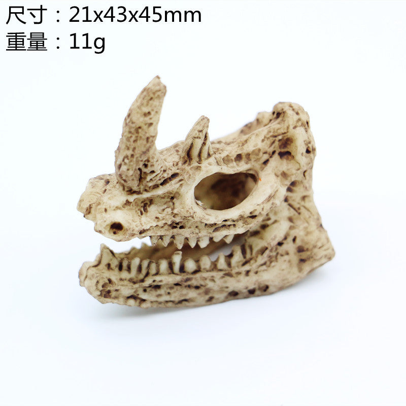 Wholesale Dollhouse1:12 Doll House animal skull horror wall decoration model holiday decoration accessories
