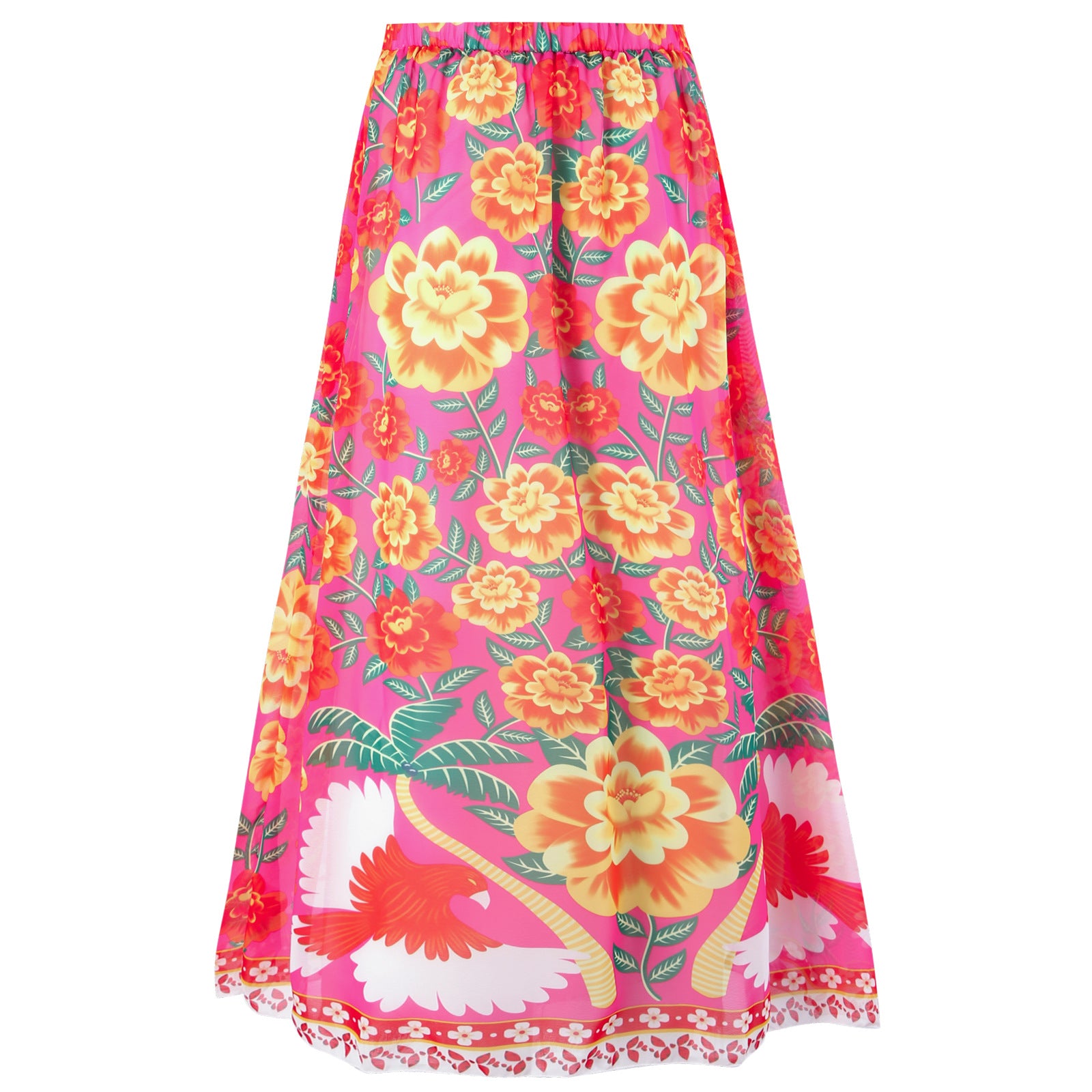 Wholesale Hot Spring Sexy One-piece Conservative Printed Swimsuit Wrap Skirt Suit