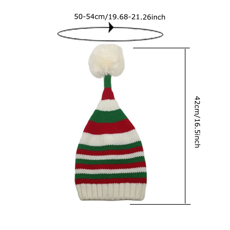 Wholesale Christmas Adult Children Parent-child Acrylic Thick Knitted Beanie