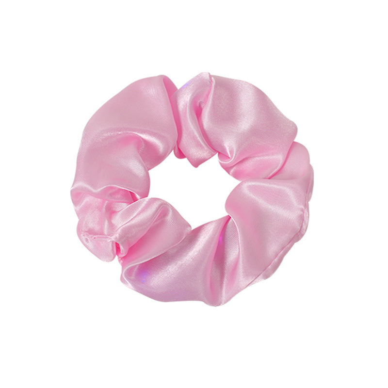 Wholesale 2pcs/pack LED glowing large intestine hair ring female LED night disco luminous head rope horsetail head jewelry