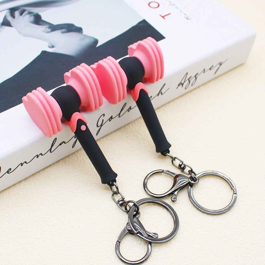Wholesale PVC Heart Hammer Keychain