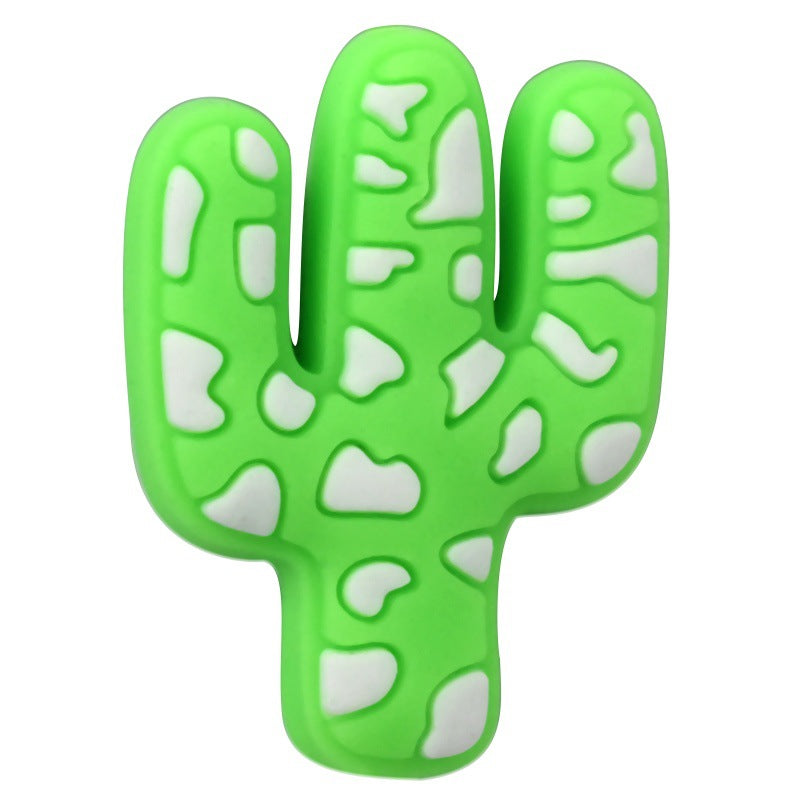 Wholesale   Random 100pcs Cactus series soft glue perforated double-sided thick patch DIY detachable beads