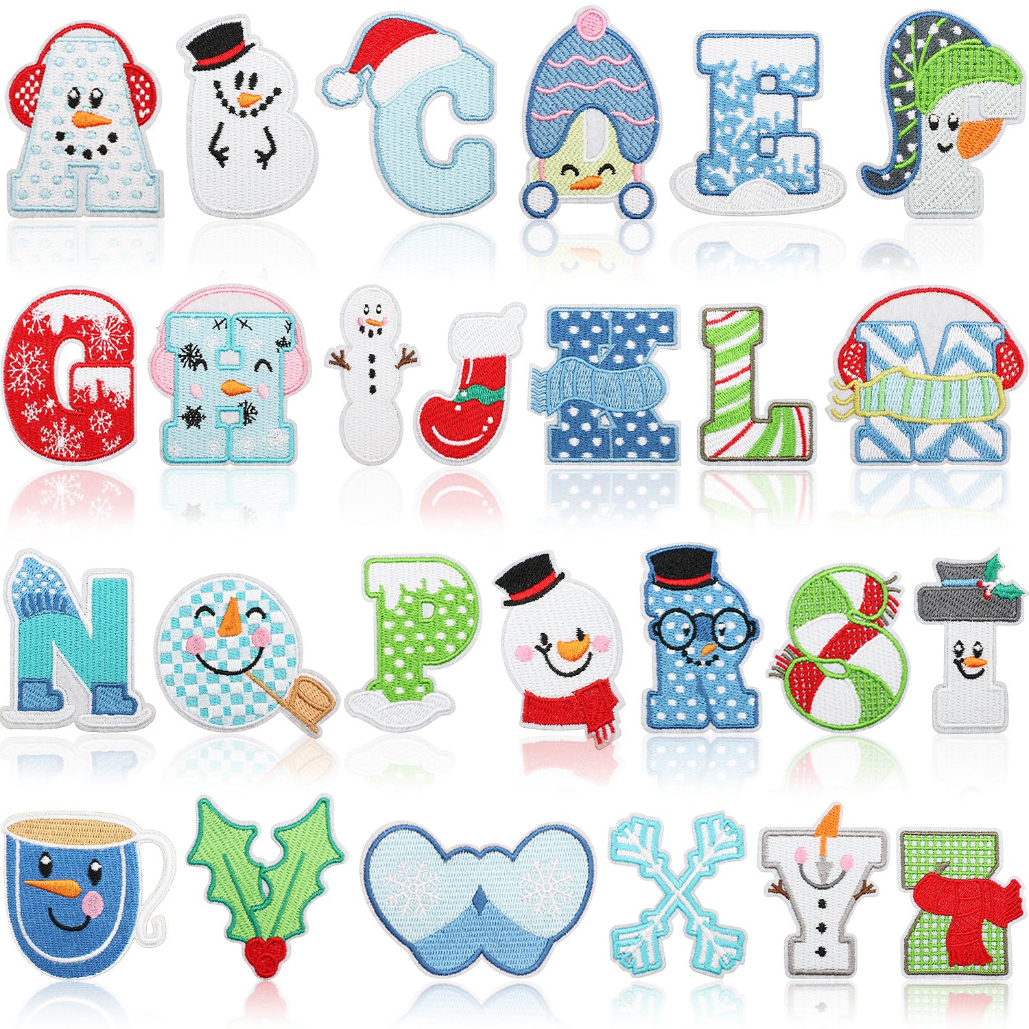 Wholesale Christmas embroidery cloth stickers letters  DIY Patches