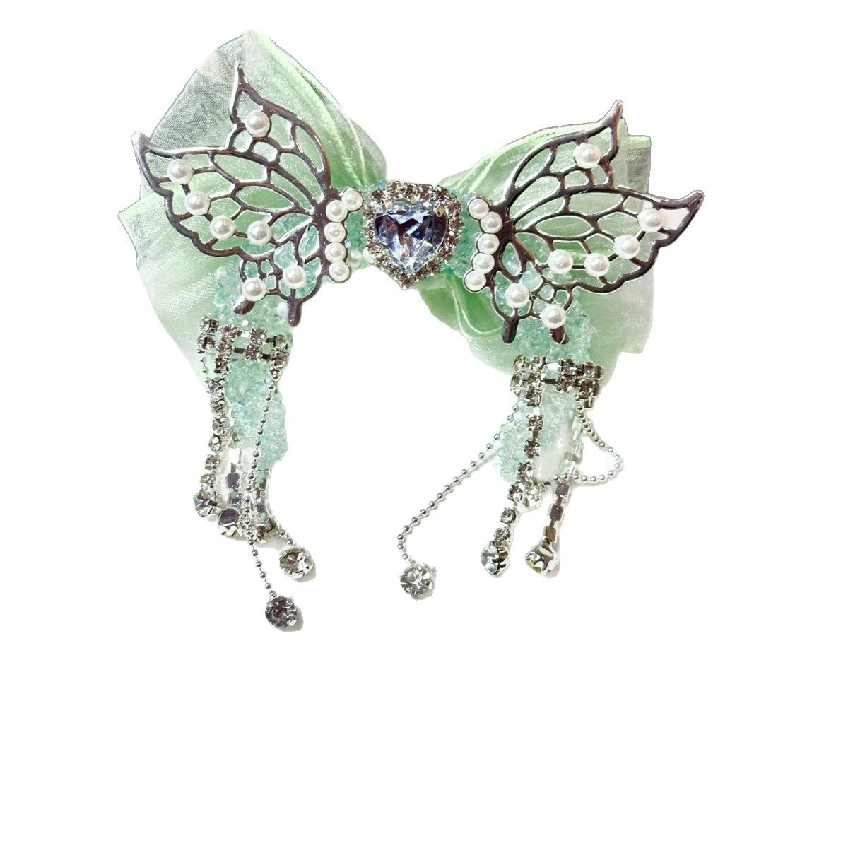 Wholesale Butterfly moon with holes for pen  heavy work beaded pen  beaded